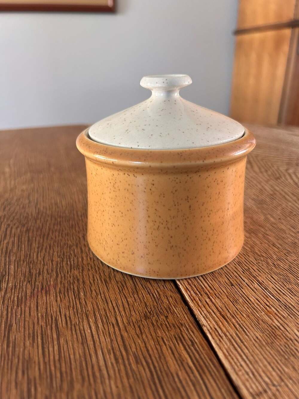 Mikasa Premiere DuraStone Orange P9200 Covered Sugar Bowl with Lid